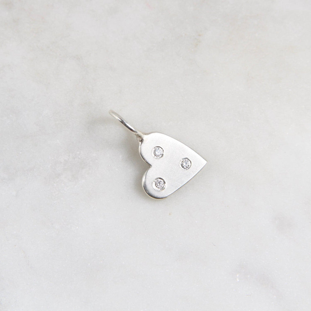 
                  
                    CHM Mini Silver Heart & White Diamond Charm
                  
                