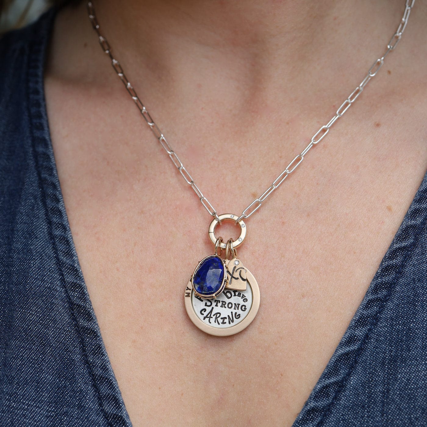 CHM One of a Kind Lapis Harriet Stone Charm