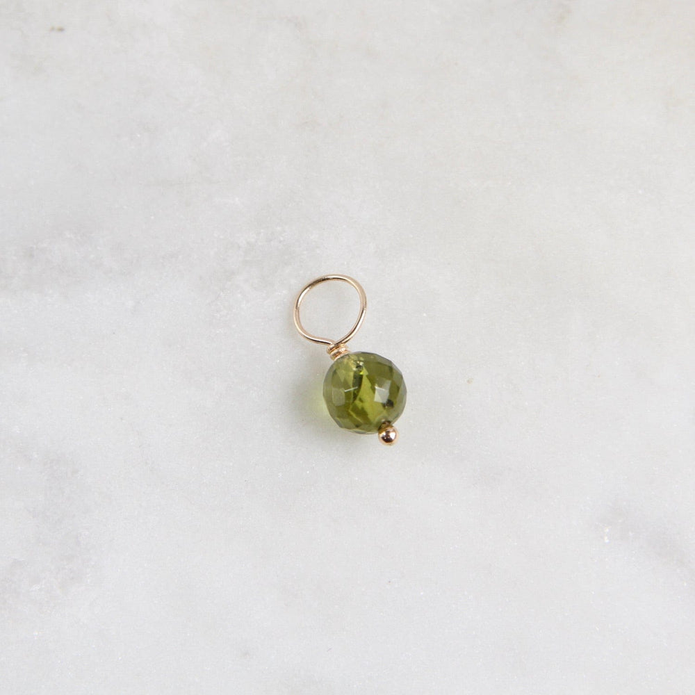 
                      
                        CHM Peridot - Faceted Ball Gemstone Charm
                      
                    