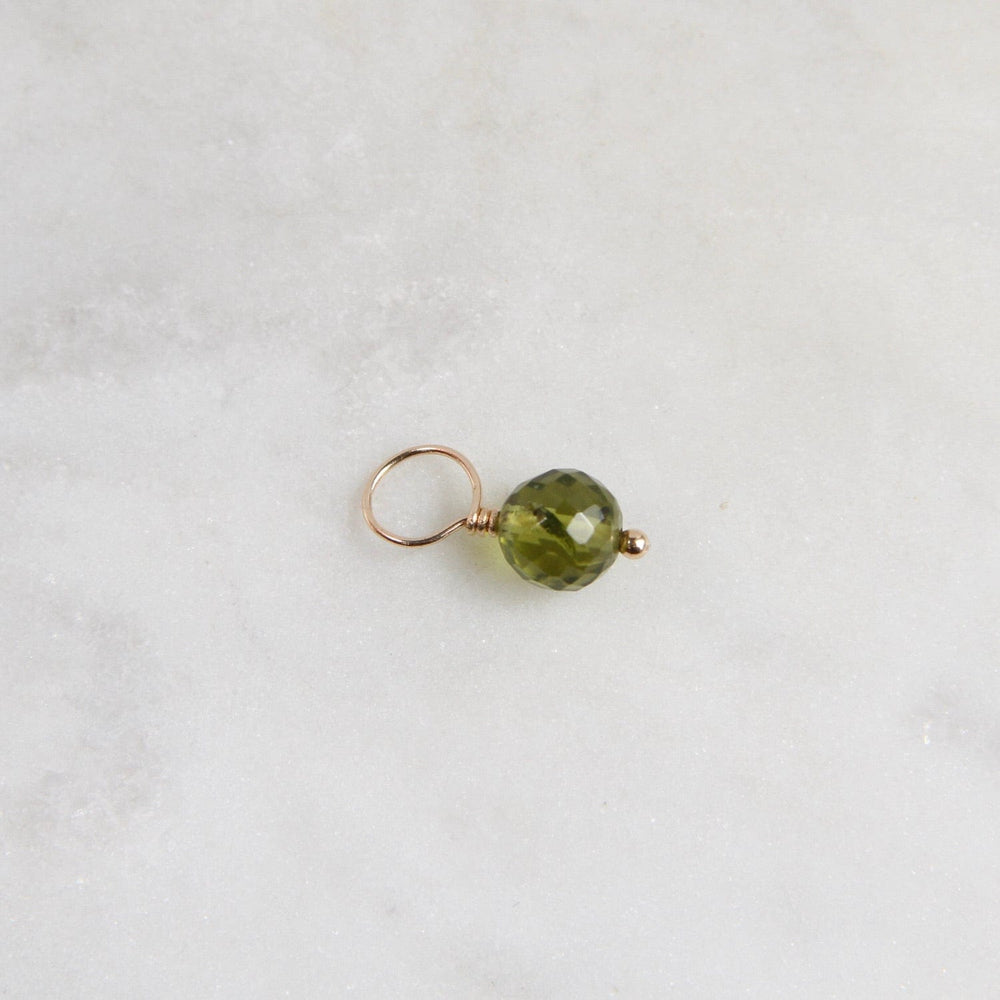 
                      
                        CHM Peridot - Faceted Ball Gemstone Charm
                      
                    