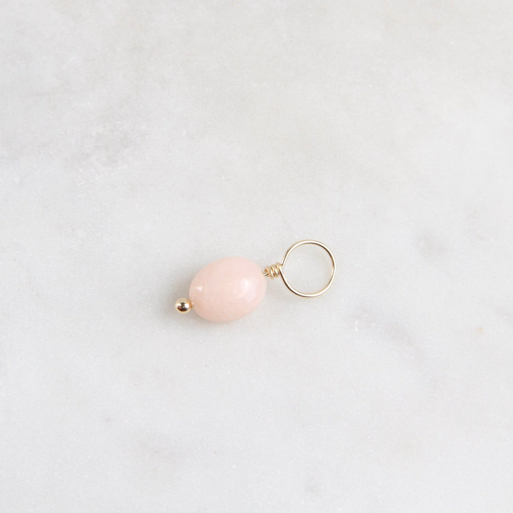 
                      
                        CHM Pink Opal - Unfaceted Oval Gemstone Charm
                      
                    