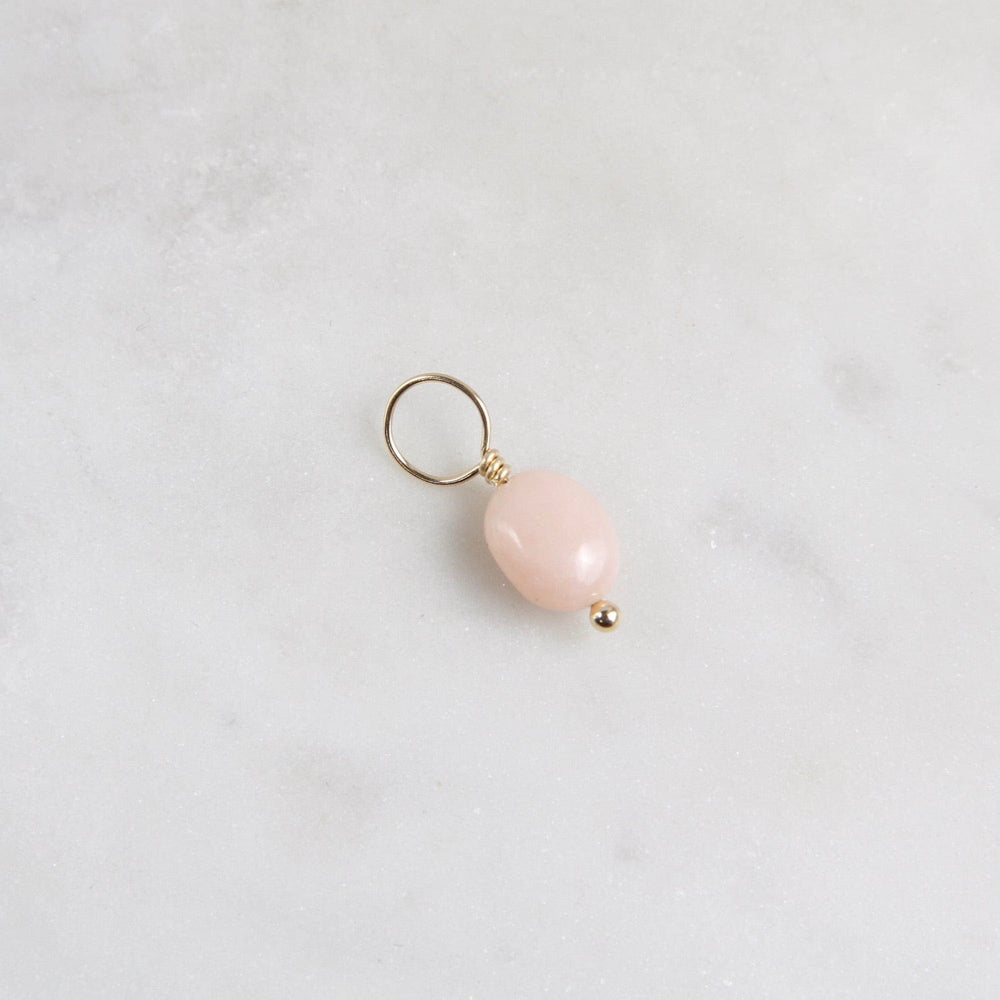 
                      
                        CHM Pink Opal - Unfaceted Oval Gemstone Charm
                      
                    