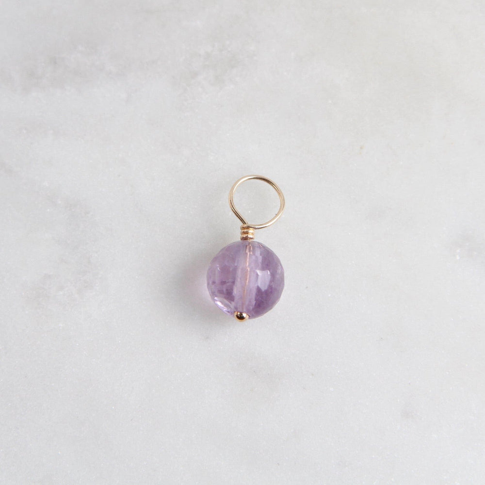 
                      
                        CHM Purple Amethyst -  Faceted Rondelle Gemstone Charm
                      
                    