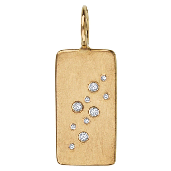 CHM Scattered Diamond ID Tag Charm