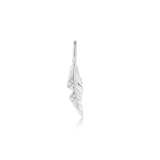 CHM Silver Feather Charm
