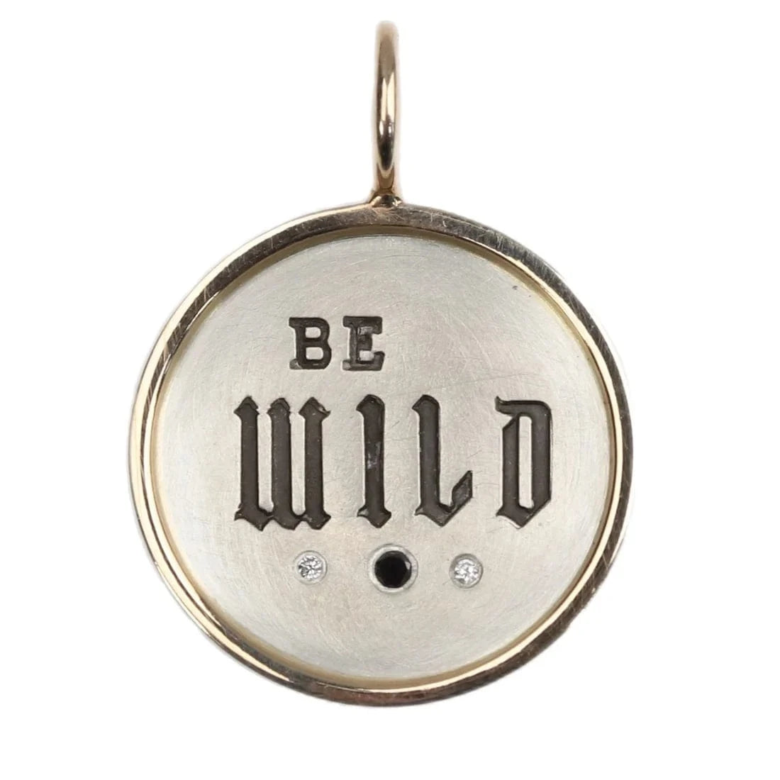 CHM Silver & Gold Be Wild Round Charm