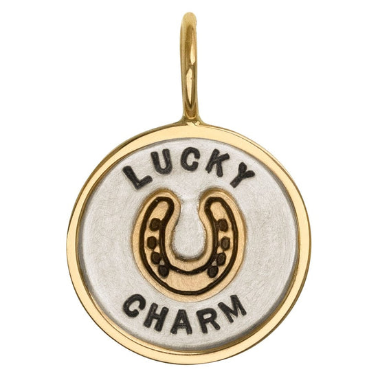 CHM Silver & Gold Lucky Charm Round Charm