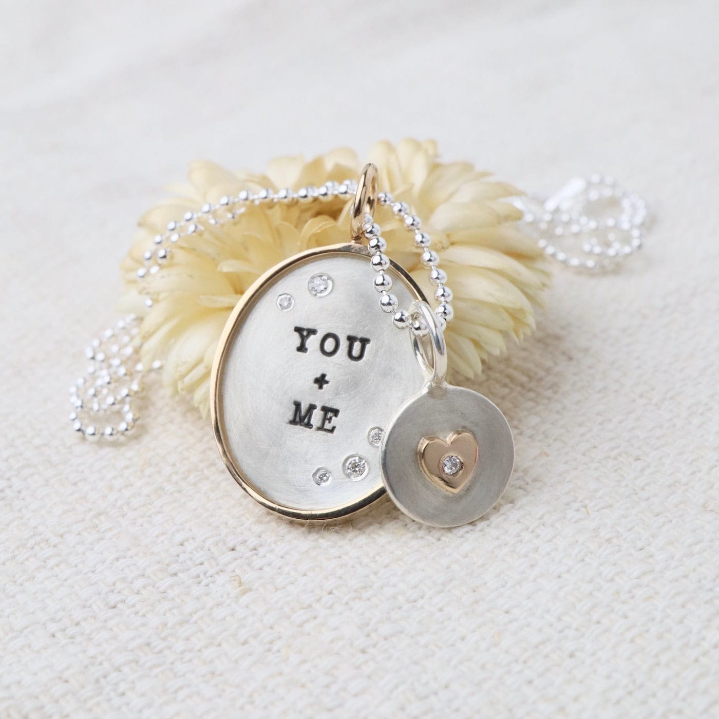 CHM Silver & Gold You + Me Oval Charm