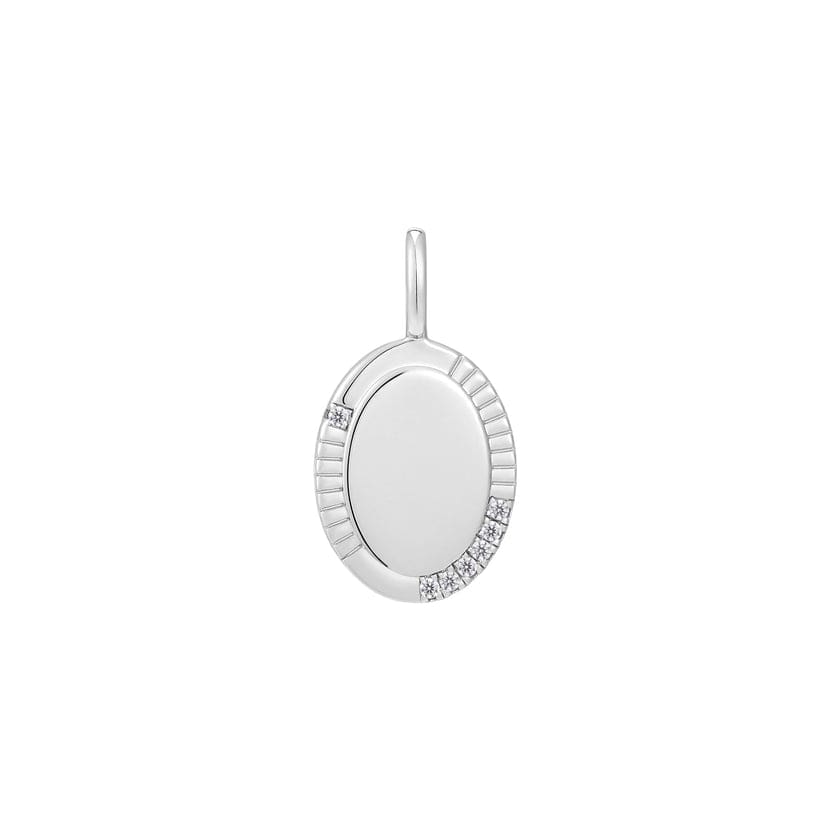 CHM Silver  Oval Charm