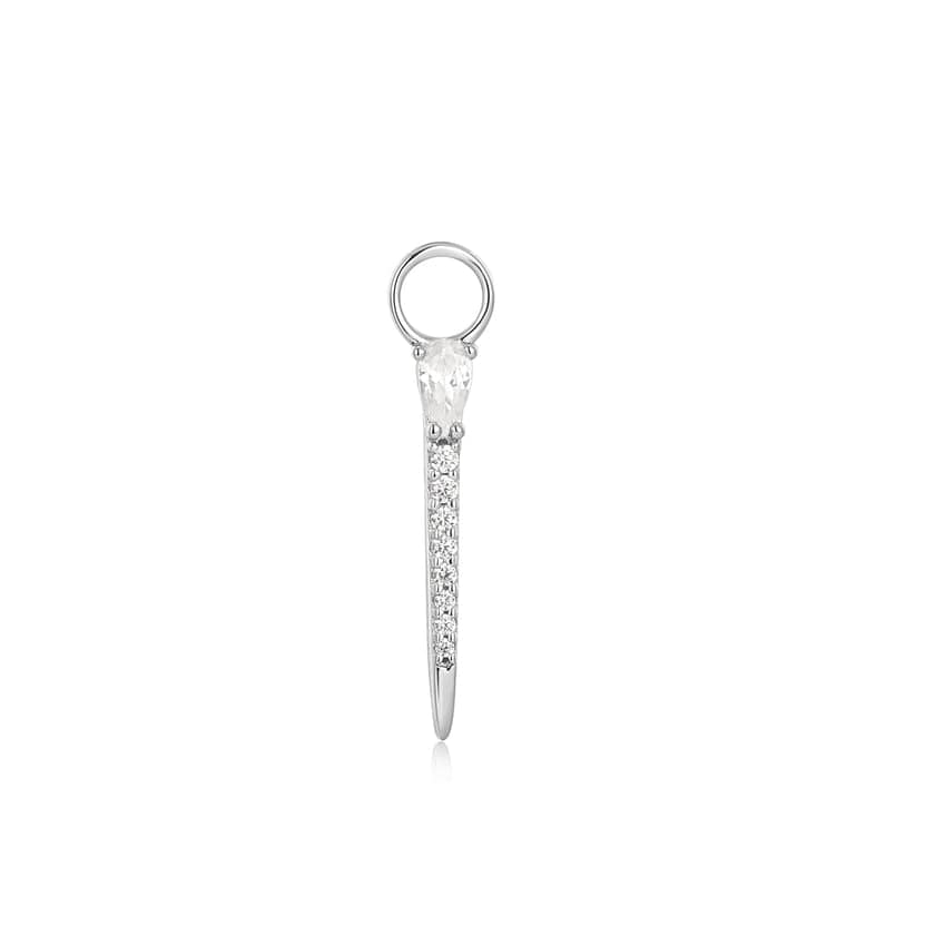 CHM Silver Sparkle Bar Earring Charm- SOLD AS A SINGLE