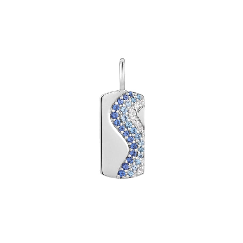 
                      
                        CHM Silver Wave Blue Sparkle Charm
                      
                    