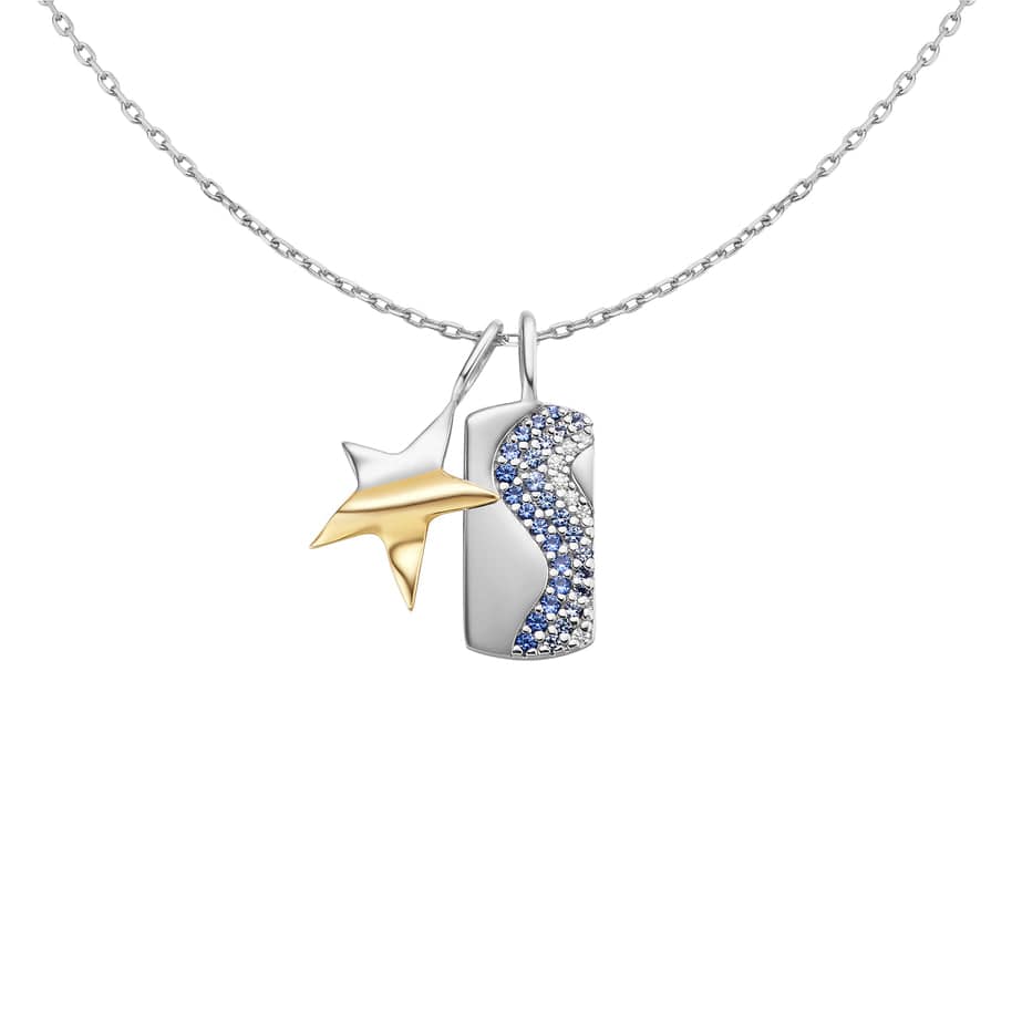 
                      
                        CHM Silver Wave Blue Sparkle Charm
                      
                    