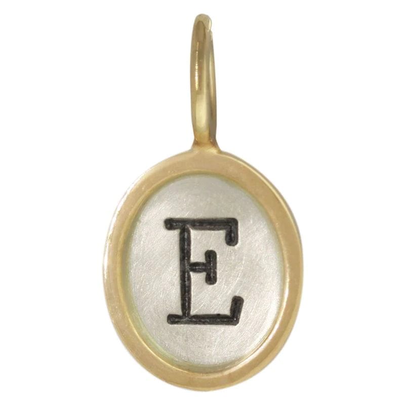 CHM Single Initial Oval Charm