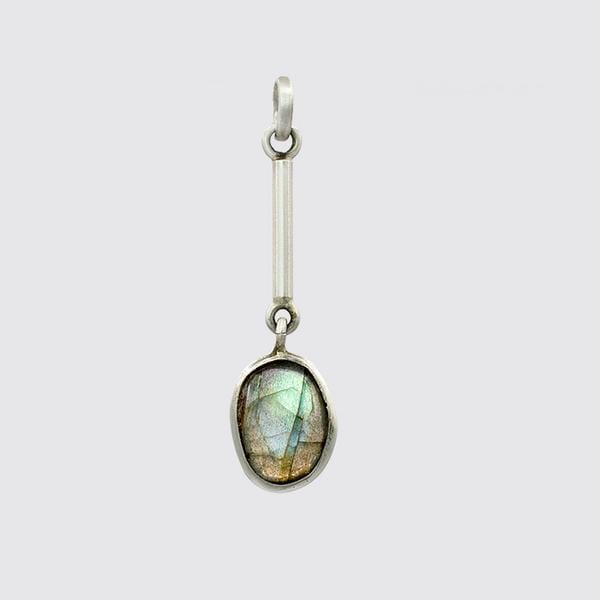 
                  
                    CHM Small Bar & Organic Shaped Labradorite Charm
                  
                