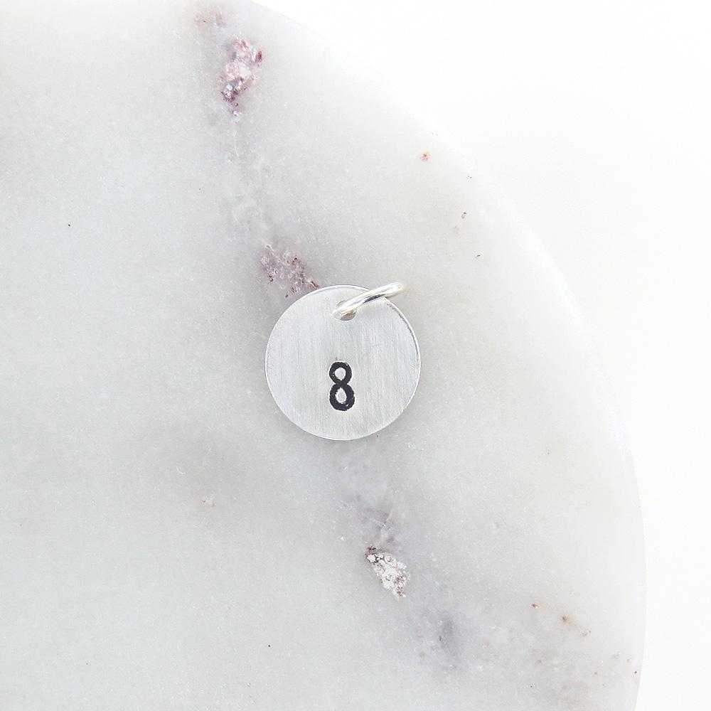 
                  
                    CHM Small Sterling Silver Disk With Number Stamp
                  
                