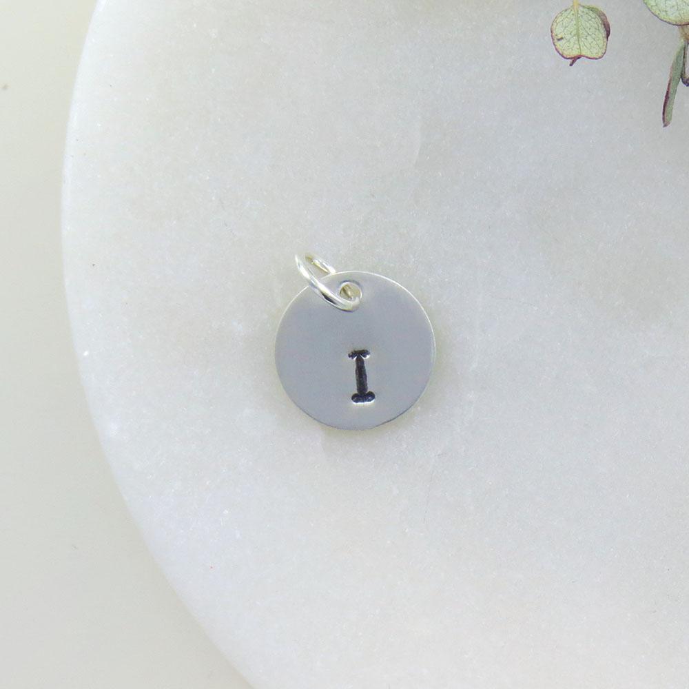 
                  
                    CHM Small Sterling Silver Hand Stamped Letter Charm
                  
                