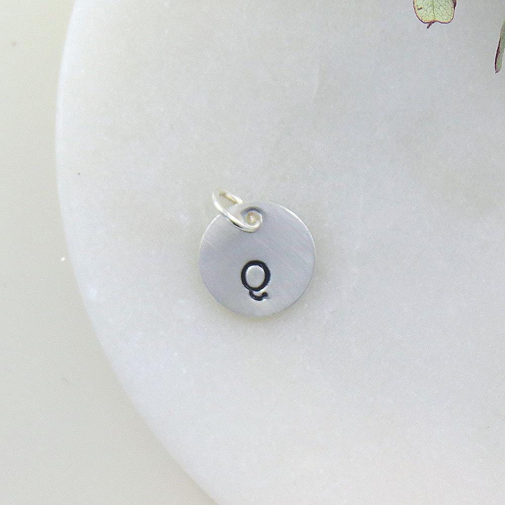 
                  
                    CHM Small Sterling Silver Hand Stamped Letter Charm
                  
                