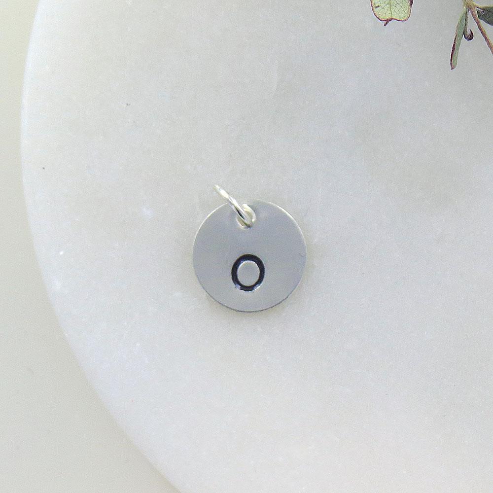 
                  
                    CHM Small Sterling Silver Hand Stamped Letter Charm
                  
                