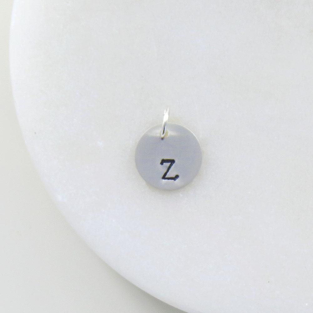 
                  
                    CHM Small Sterling Silver Hand Stamped Letter Charm
                  
                