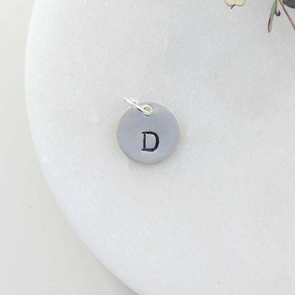 
                  
                    CHM Small Sterling Silver Hand Stamped Letter Charm
                  
                