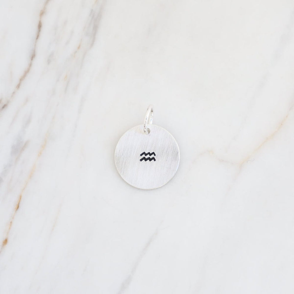 
                      
                        CHM Small Sterling Silver Hand Stamped Zodiac Charm
                      
                    