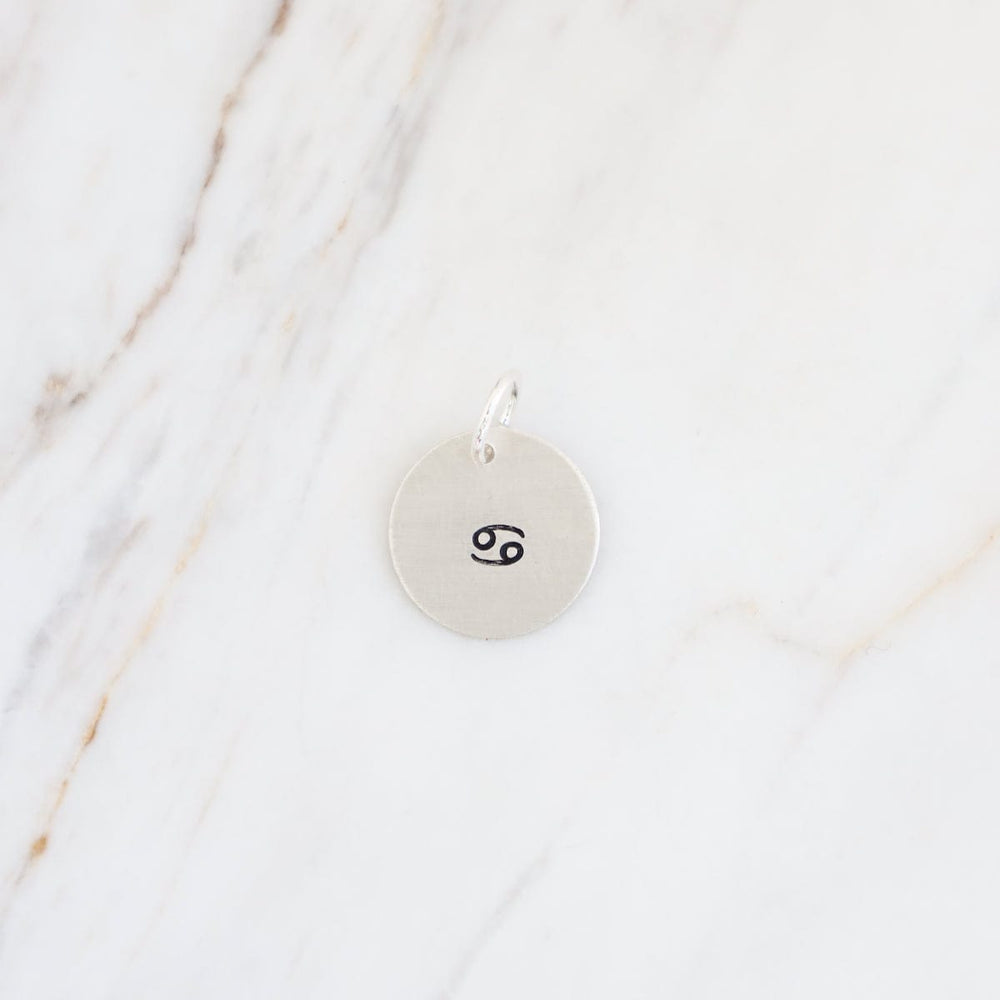 
                      
                        CHM Small Sterling Silver Hand Stamped Zodiac Charm
                      
                    