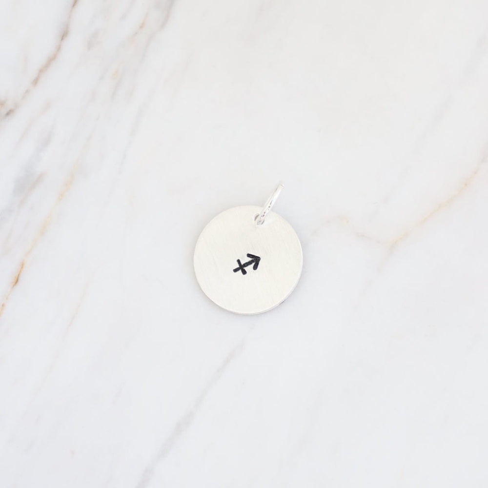 
                      
                        CHM Small Sterling Silver Hand Stamped Zodiac Charm
                      
                    