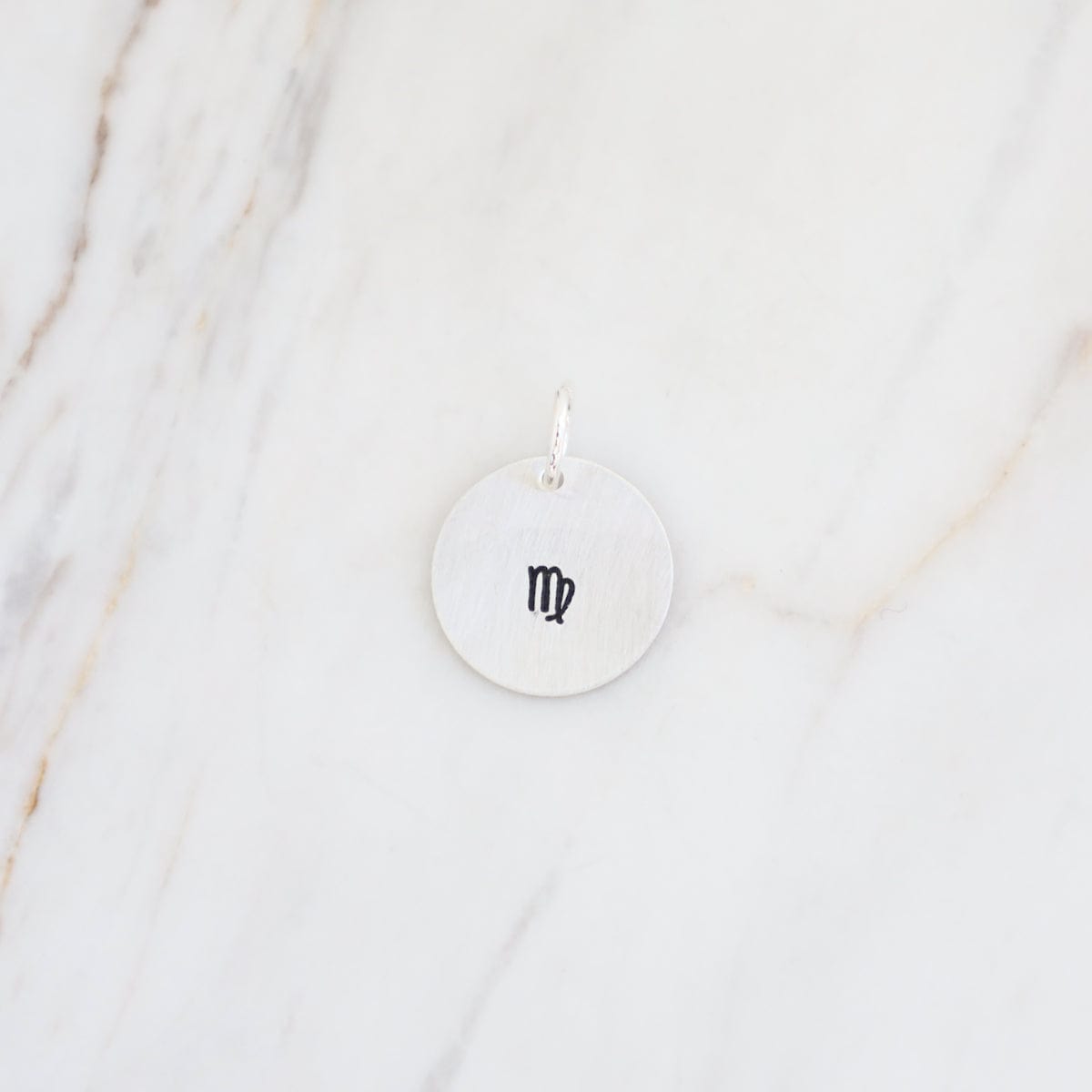 CHM Small Sterling Silver Hand Stamped Zodiac Charm