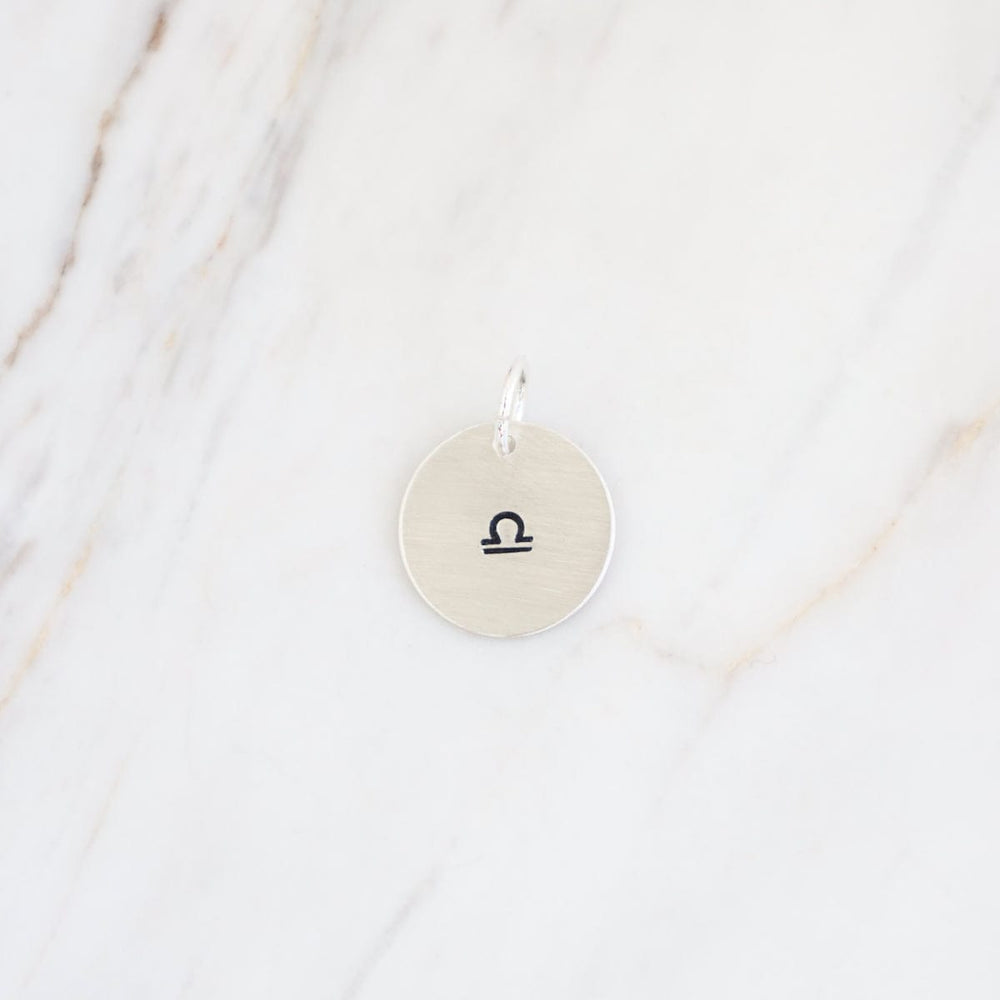 
                      
                        CHM Small Sterling Silver Hand Stamped Zodiac Charm
                      
                    