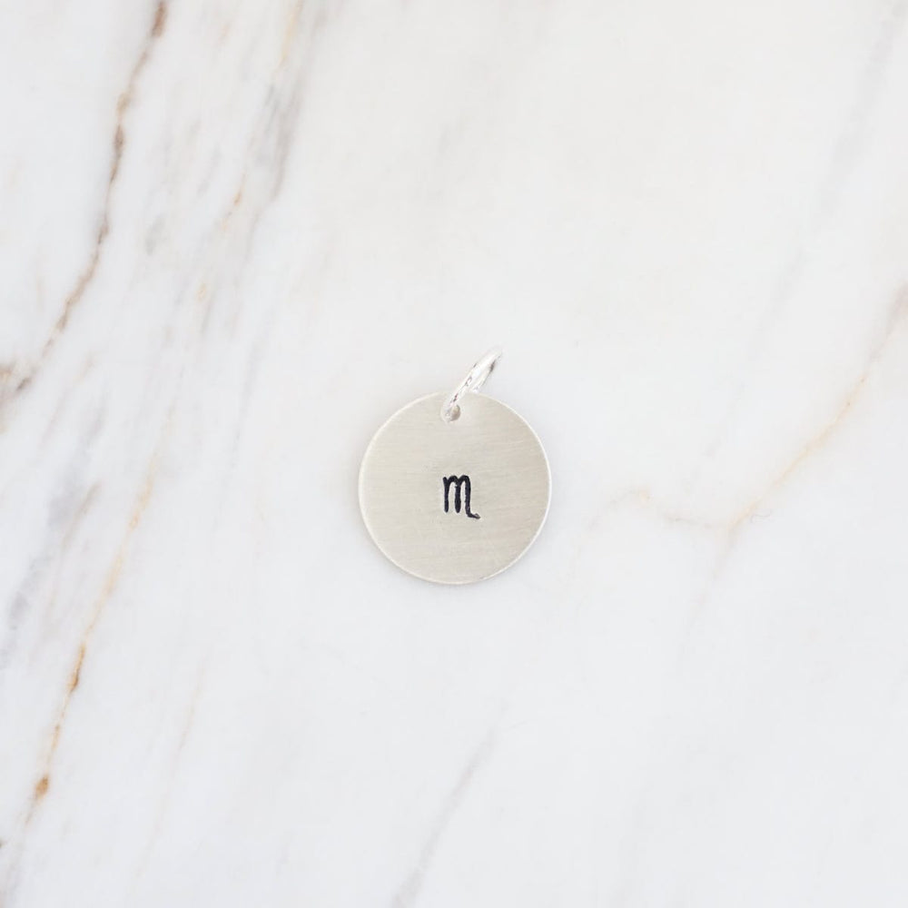 
                      
                        CHM Small Sterling Silver Hand Stamped Zodiac Charm
                      
                    