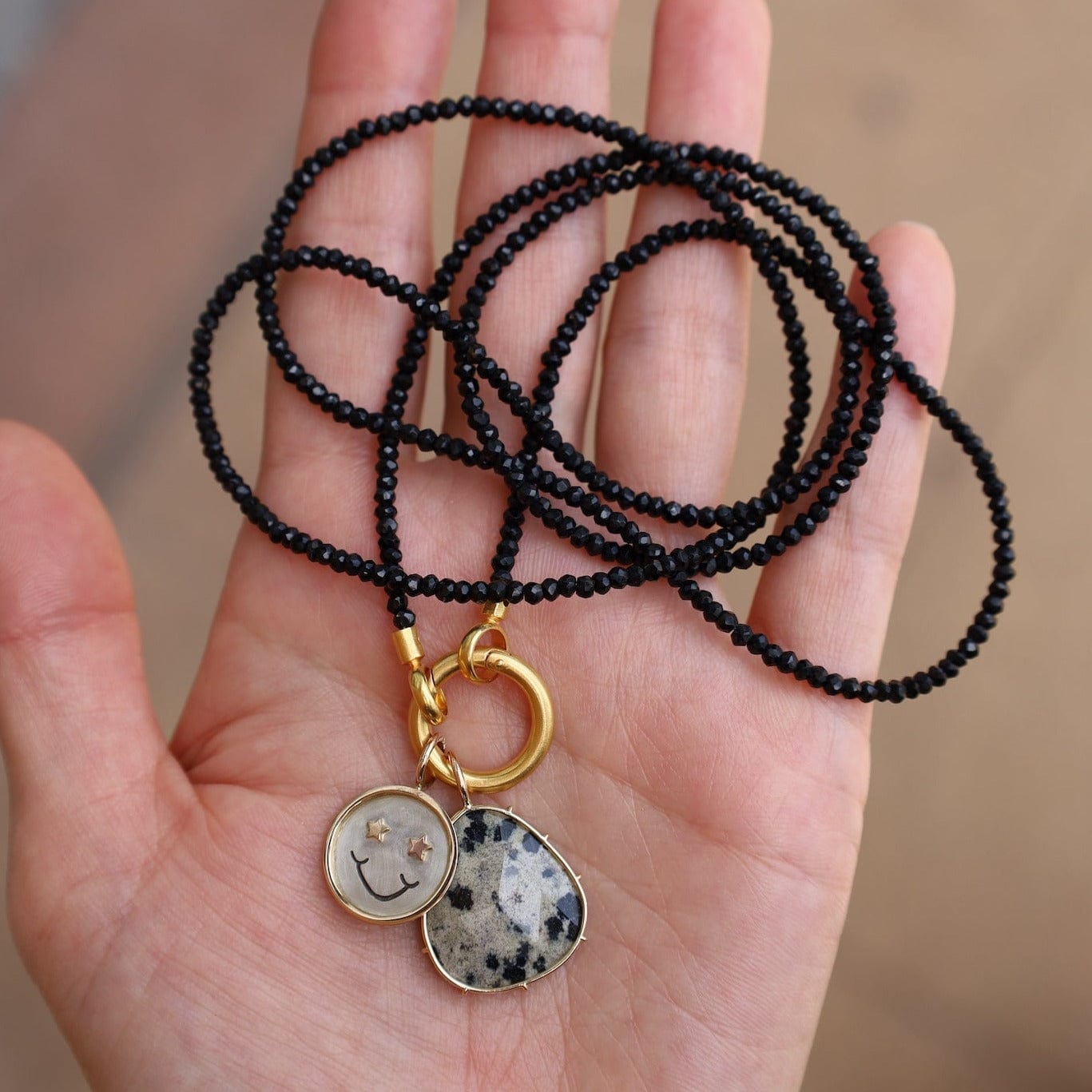 CHM Smiley Face Round Charm