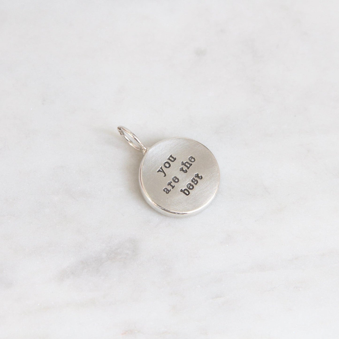CHM Sterling Silver "Mom ~ You Are the Best" Framed Round Charm