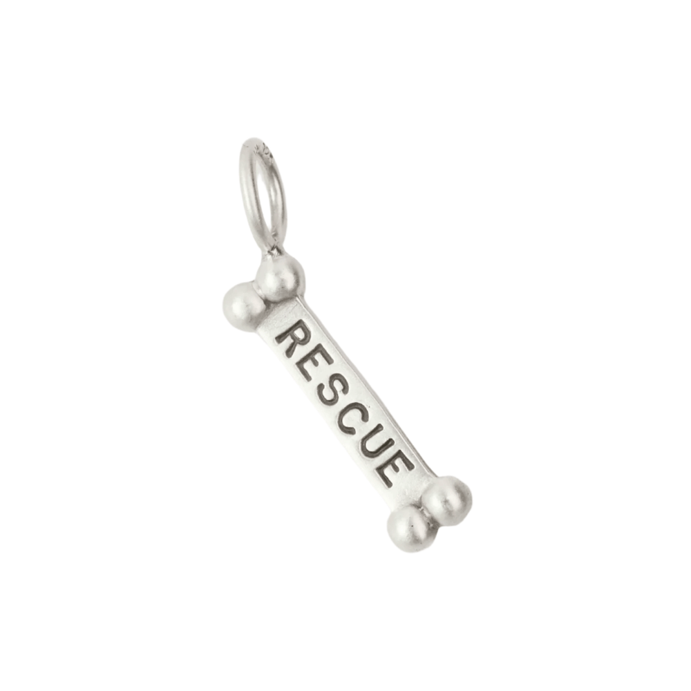 CHM Sterling Silver Rescue/Me Dogbone