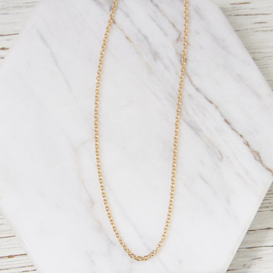 CHN 1.3mm Gold Filled Adjustable Cable Chain