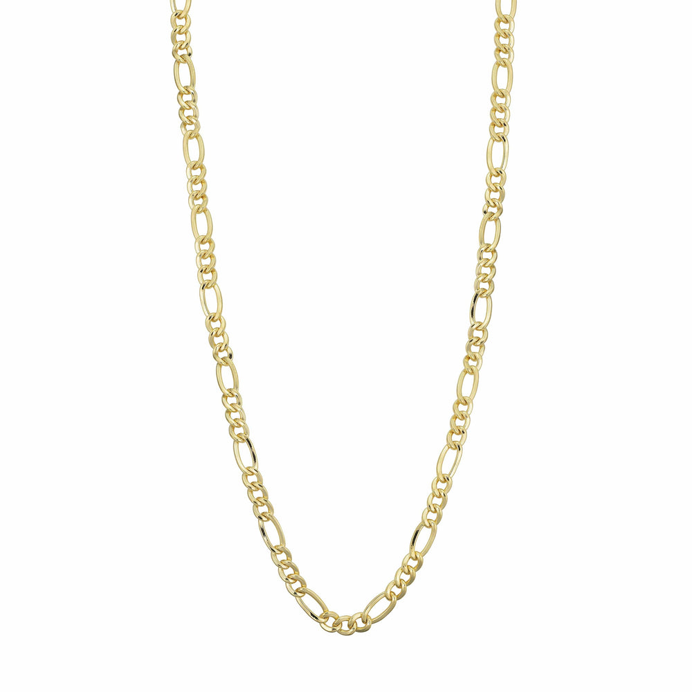 
                      
                        CHN-10K 10k Yellow Gold HOllow 3.7mm Figaro Link Chain - 1
                      
                    