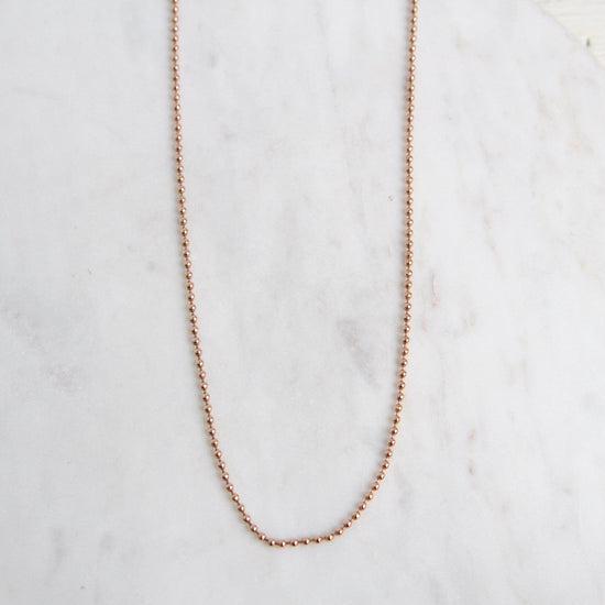 Load image into Gallery viewer, CHN-14K 14K Rose Gold Ball Chain
