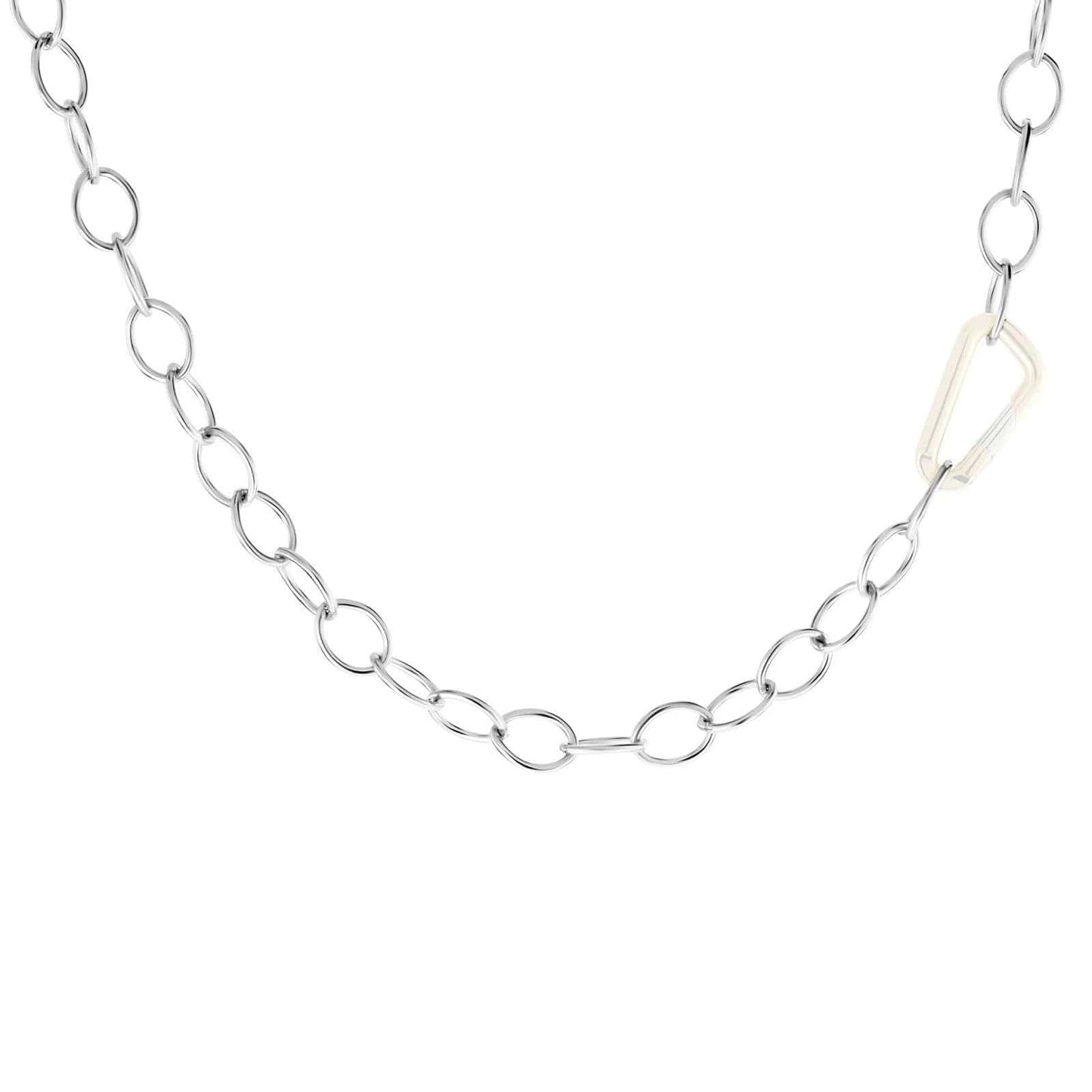 CHN 6.3mm Silver Chain With Clasp - No Hinge