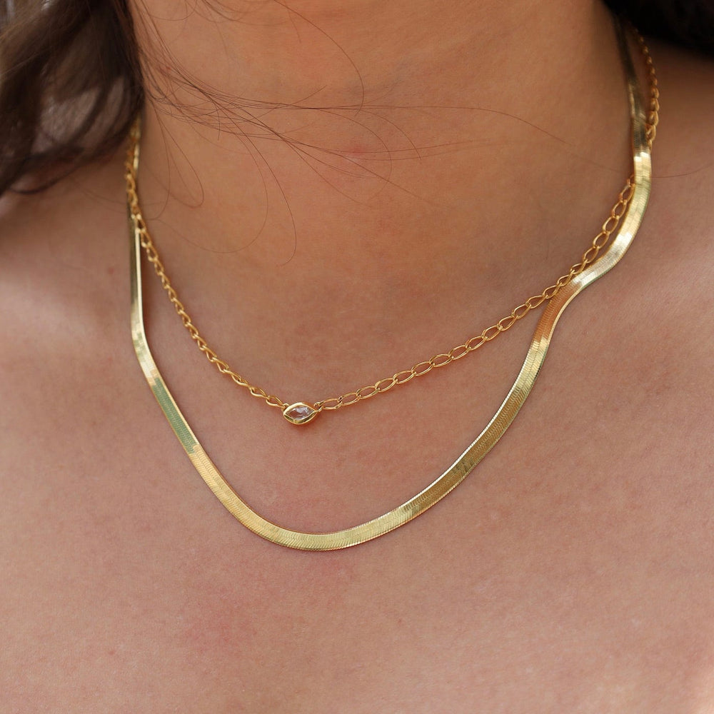 
                  
                    CHN-GPL 18" Gold Plated Herringbone Chain
                  
                