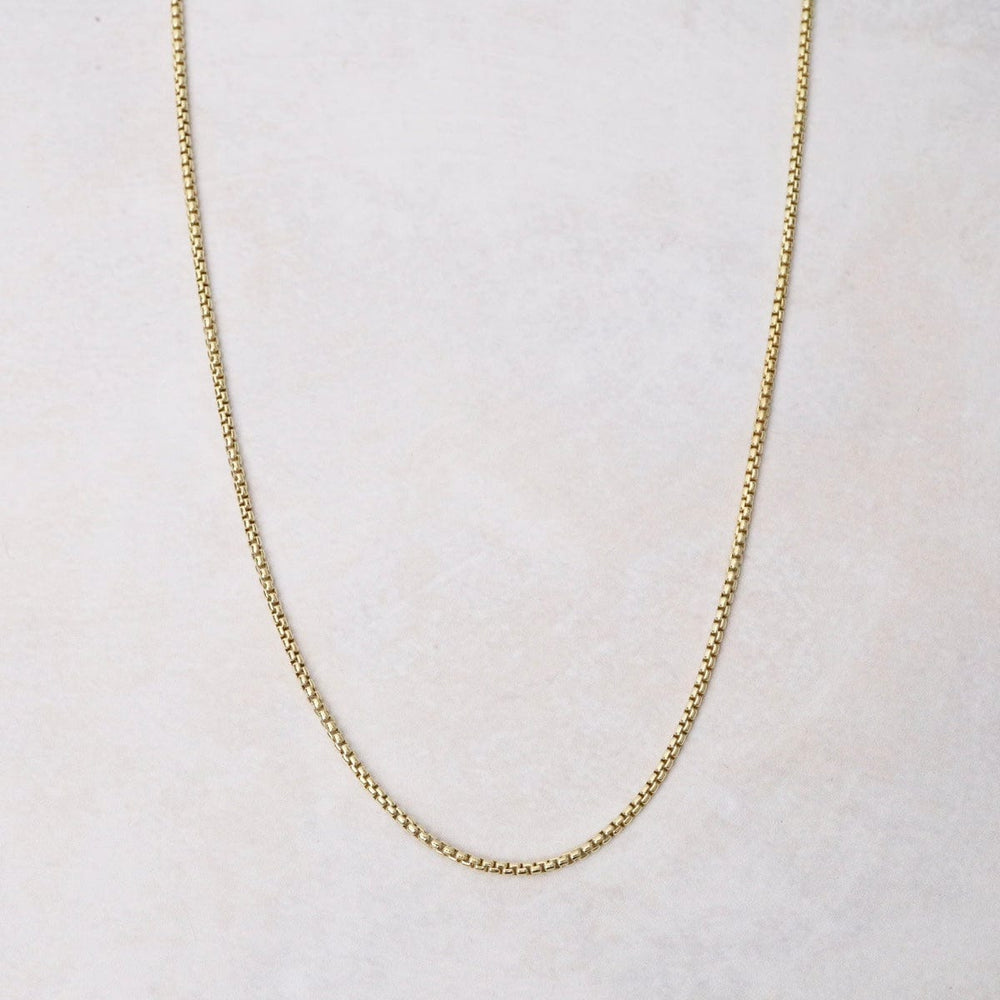 CHN-GPL Gold Plated Mirror Box Chain