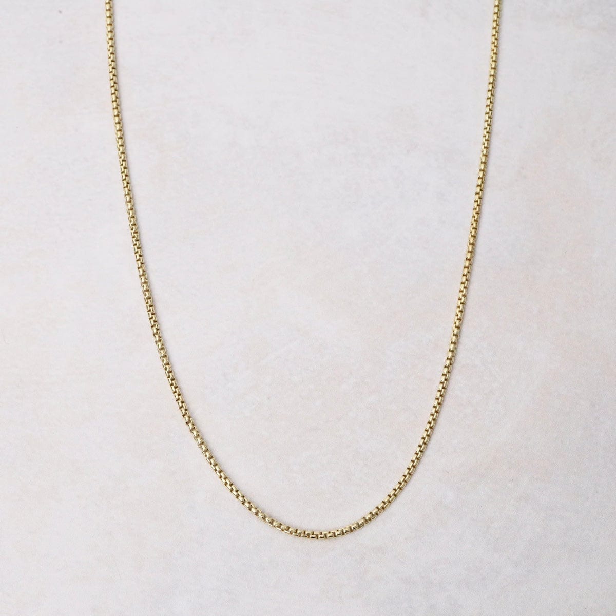 CHN-GPL Gold Plated Mirror Box Chain