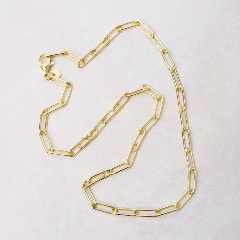 
                      
                        CHN-GPL Gold Plated Paperclip Chain
                      
                    