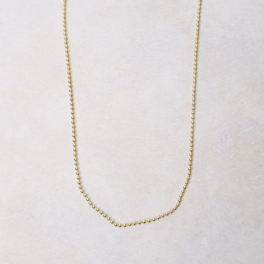 
                      
                        CHN-GPL Gold Plated Sterling Silver Bead Chain
                      
                    