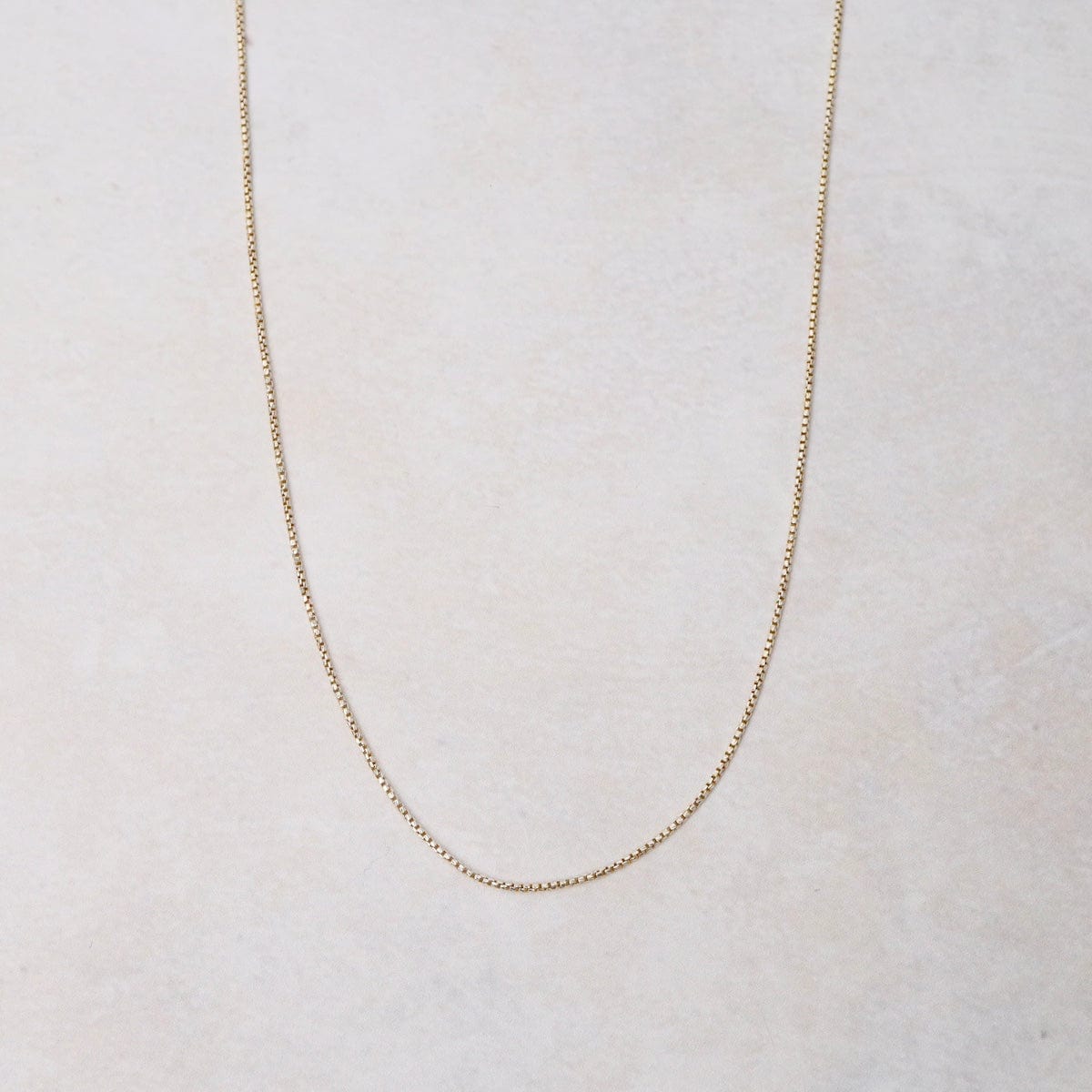 CHN-GPL Two Tone Gold Plated & Sterling Silver Round Box Chain