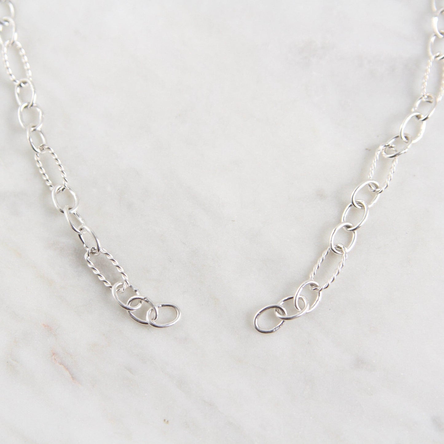 CHN Sterling Silver Chain with No Clasp ~ For Carabiners & Clip Hinges