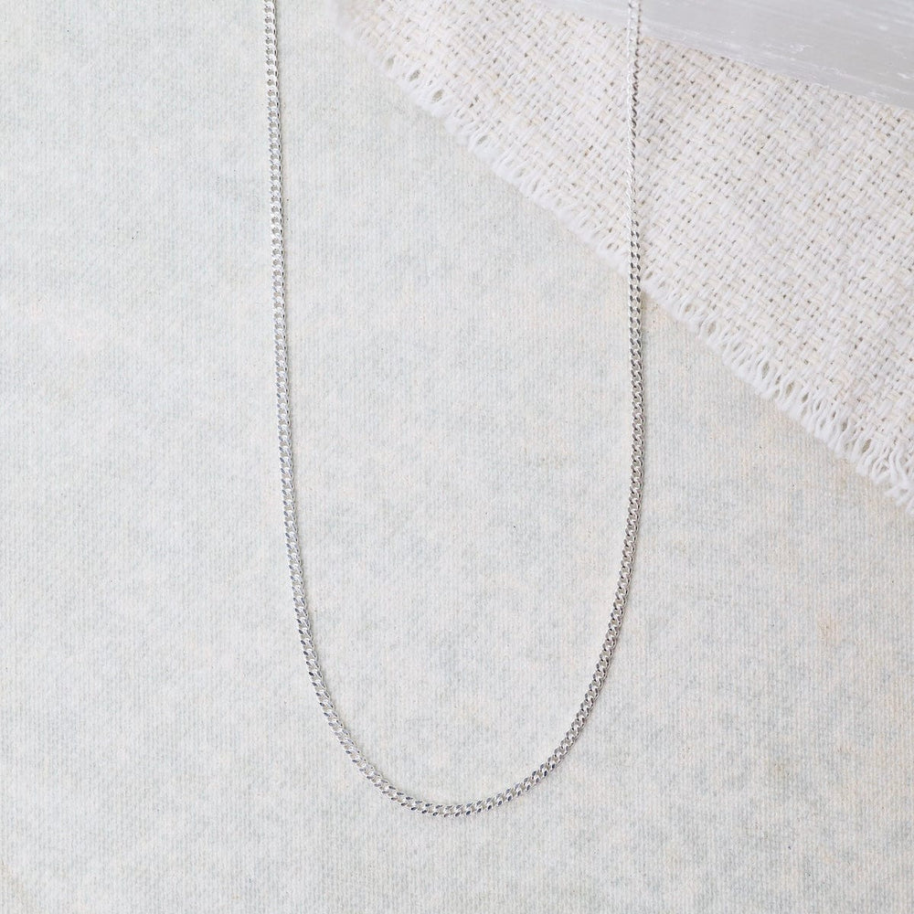 CHN Sterling Silver Curb Chain 20"