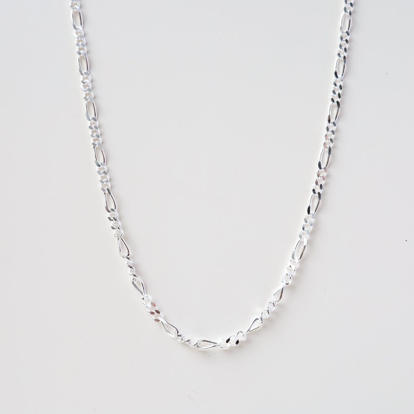 CHN Sterling Silver Figaro Chain - 20"