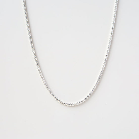 CHN Sterling Silver Rounded Box Chain - 16"