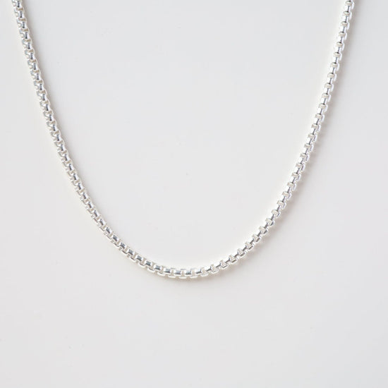 CHN Sterling Silver Rounded Box Chain - 16"