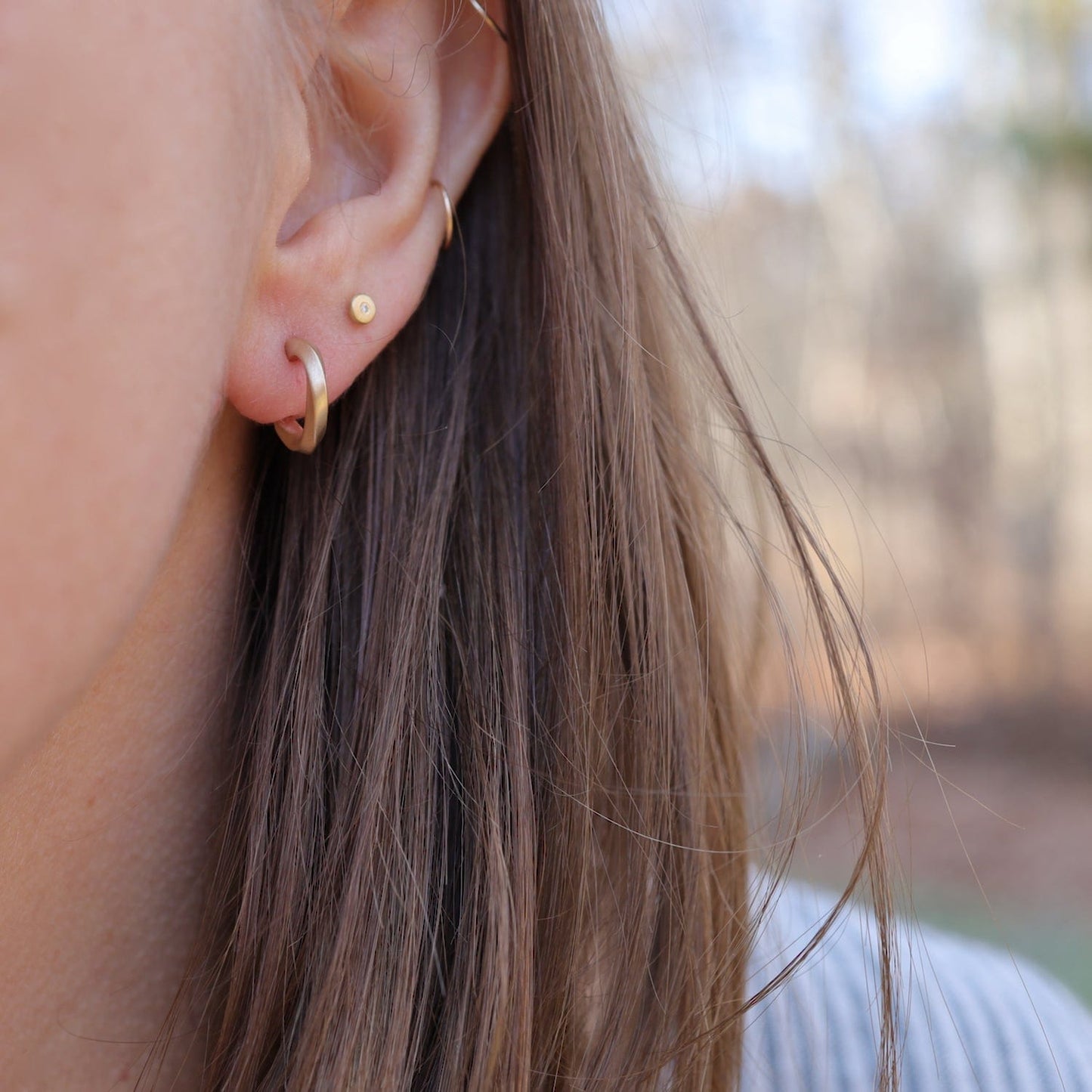 EAR-10K 10k Chunky Bias Hoop