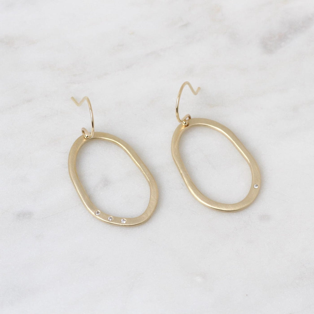 
                  
                    EAR-10K Small Diamond Pebble Earrings - 10k Yellow Gold
                  
                